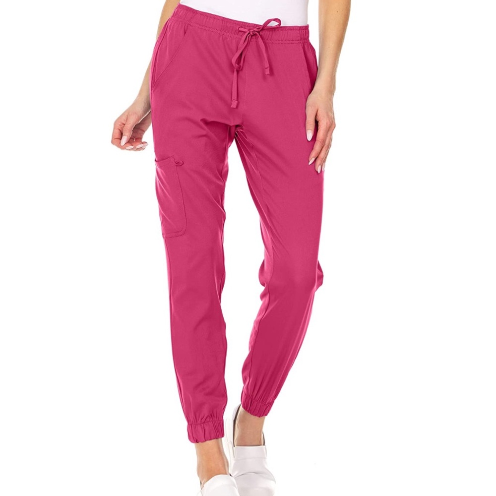 Pink Jogger Scrub Pants